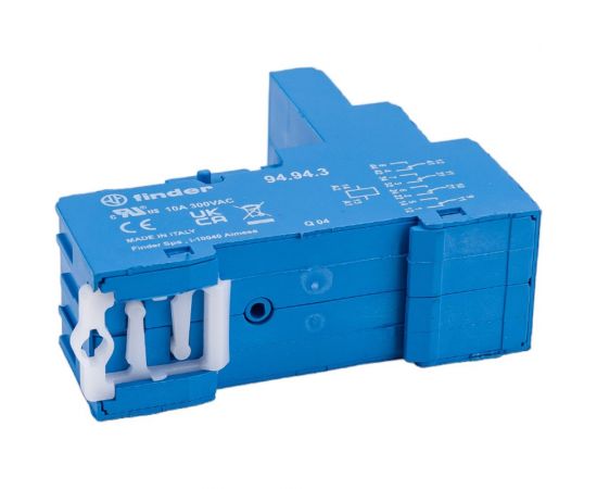 Розетка Finder для реле 55.34, 55.32, 85.02, 85.04 и модуля 99.80 с разд-ми конт., с мета, 94943SMA – изображение 5
