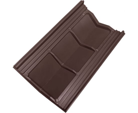 Парапет ППК на пролет забора в 1 кирпич Neoкомпозит Гибкая черепица, 500x258x25 мм, коричневый ПЗ-258 ГЧ К – изображение 5