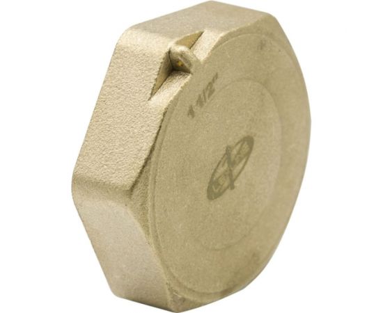 Заглушка LEXLINE 1 1/2 вн, латунь, с контрольным отверстием, 40 551744 – изображение 6