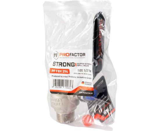 Шаровой кран PROFACTOR PF STRONG ручка рычаг в/н 1/2 дюйма PF FBV 294 – изображение 9