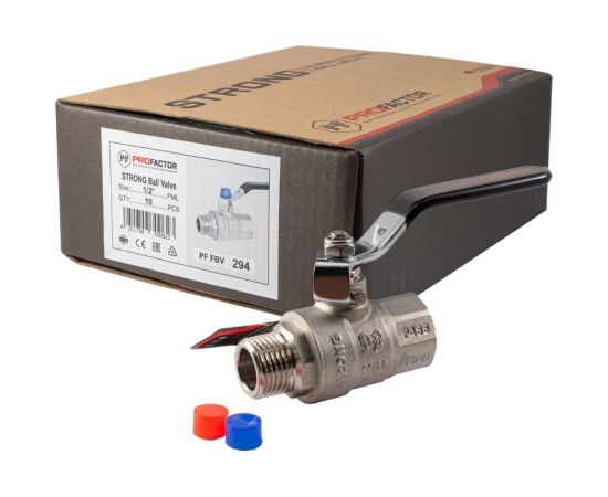Шаровой кран PROFACTOR PF STRONG ручка рычаг в/н 1/2 дюйма PF FBV 294 – изображение 10