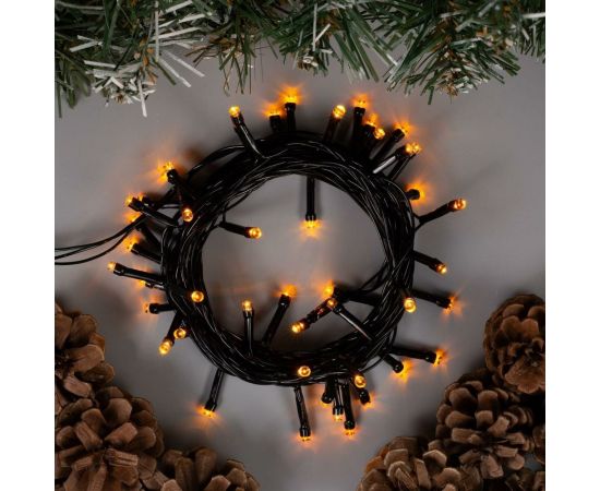 Гирлянда-нить Luazon ECO, IP20, 5 м, Н.Т. LED-50-220V, 8 режимов, желтый 3556768 