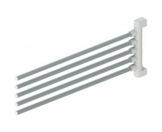 Вешалка для полотенец PRIMANOVA 5-х рожковая, 45 см, белая M-CB05-01 