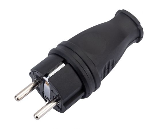 Разборная вилка General Lighting Systems GRV-P-16-R-G-B-IP44, 16А, круглая, с заземлением, черная, IP44, 1/20/200 470517 