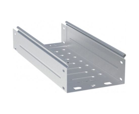 Неперфорированный лоток EKF металлический, 100х400х3000-1,0мм RAL L10040000-RAL 