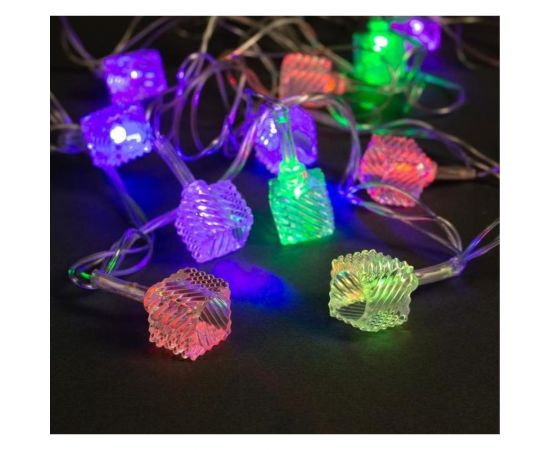 Нить Luazon DCR 5 м, с насадками Кубик тающий, IP20, Н.С. LED-20-220V, моргает, мульти 1080395 