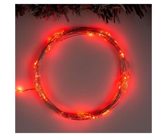 Нить Luazon ROSA IP20, 5 м, Н.С. LED1608-50-4.5V, АА*3, 2 режима, красный 5198311 