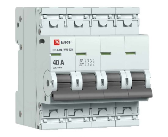 Выключатель нагрузки 4EKF P 40А ВН-63N PROxima S63440 