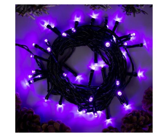 Гирлянда-нить Luazon ECO, IP20, 5 м, Н.Т. LED-50-220V, 8 режимов, фиолетовый 3556767 