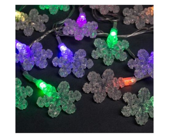 Нить Luazon DCR 5 м, с насадками Снежинка волшебство, IP20, Н.С. LED-20-220V, моргает, мульти 1080401 