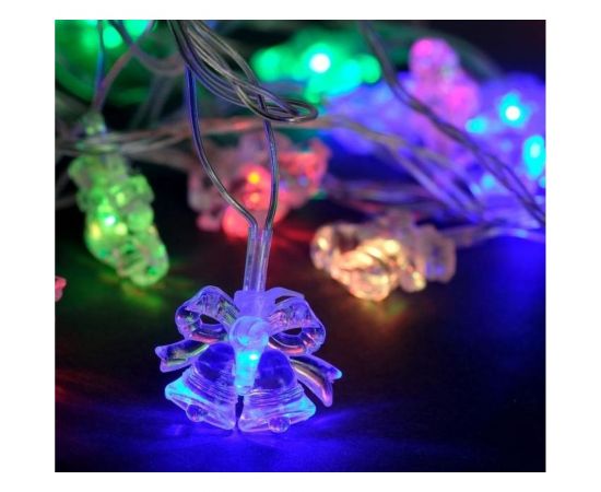 Нить Luazon DCR 5 м, с насадками Два колокольчика, IP20, Н.С. LED-20-220V, моргает, мульти 1080397 – изображение 2