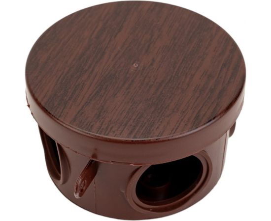 Распаячная коробка IEK км для о/п d=65x40мм ip54 4 вв. дуб UKO21-065-040-000-K24-54 – изображение 2