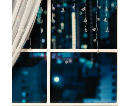 Бахрома Luazon DECOR Елки и снежинки, IP20, Ш1.8 м, В0.5 м, Н.С. LED-48-220V, моргает, RGRB 3556865 – изображение 2