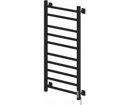 Электрический полотенцесушитель Ника кабельный STEP-2 100/50 RAL9005 черный матовый правый тэн STEP-2 100/50 черн мат прав – изображение 2