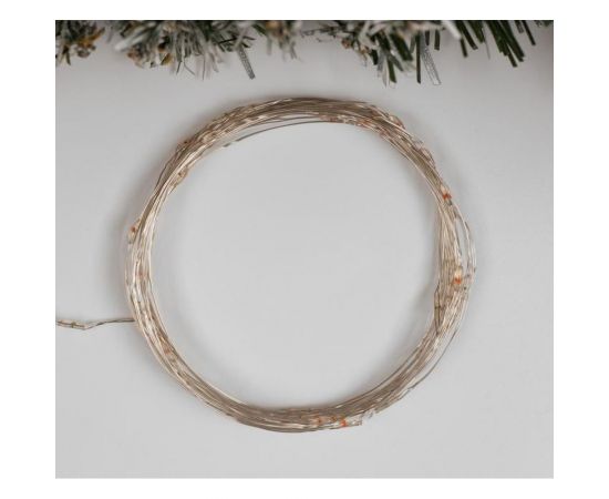 Нить Luazon ROSA IP20, 5 м, Н.С. LED1608-50-4.5V, АА*3, 2 режима, красный 5198311 – изображение 2