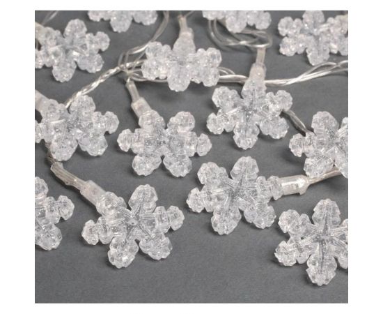 Нить Luazon DCR 5 м, с насадками Снежинка волшебство, IP20, Н.С. LED-20-220V, моргает, мульти 1080401 – изображение 2