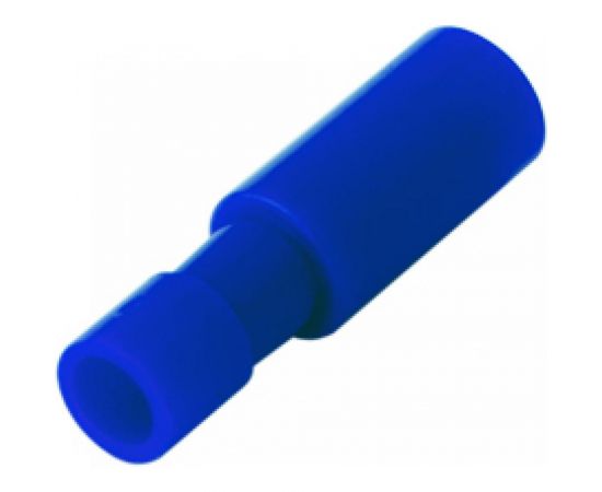 Штекерный разъем REXANT полностью изолированный гнездо 4 мм 1.5-2.5 кв.мм, синий, 100шт 08-0271 – изображение 2
