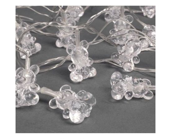 Нить Luazon DCR 5 м, с насадками Мишка, IP20, Н.С. LED-20-220V, моргает, мульти 1080389 – изображение 2