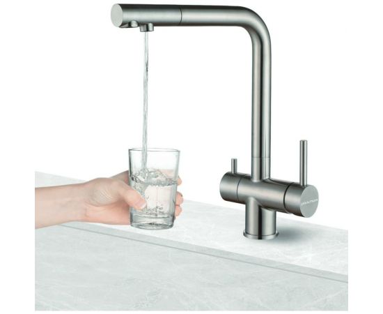 Смеситель для кухни под фильтр Paulmark SKALEN вороненая сталь Sk213020-GM – изображение 2