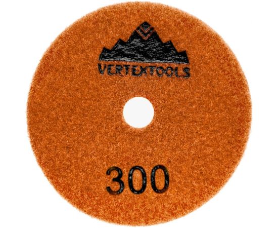 Круг алмазный гибкий шлифовальный ""Черепашка"" для мрамора 100 мм, сухое шлифование, Р300 vertextools 13-100-300 – изображение 2