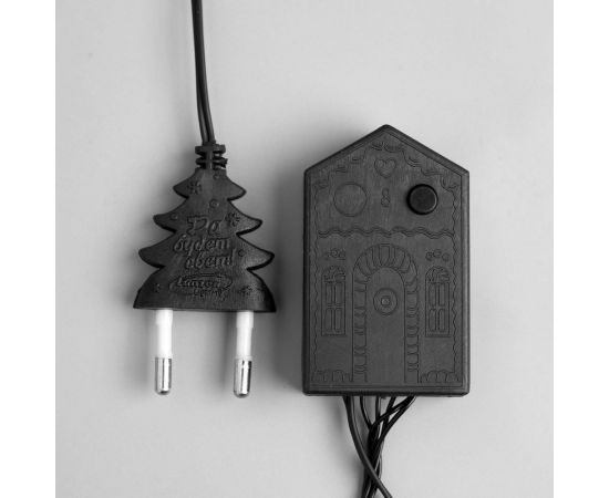 Гирлянда-нить Luazon ECO, IP20, 5 м, Н.Т. LED-50-220V, 8 режимов, желтый 3556768 – изображение 3