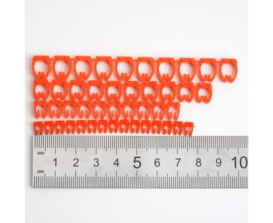 Кабельный наборный маркер STEKKER "0-9" 4 мм2 CBMR-MKN4 (100 шт/упак - 10 отрез. по 10шт) 49398 – изображение 3