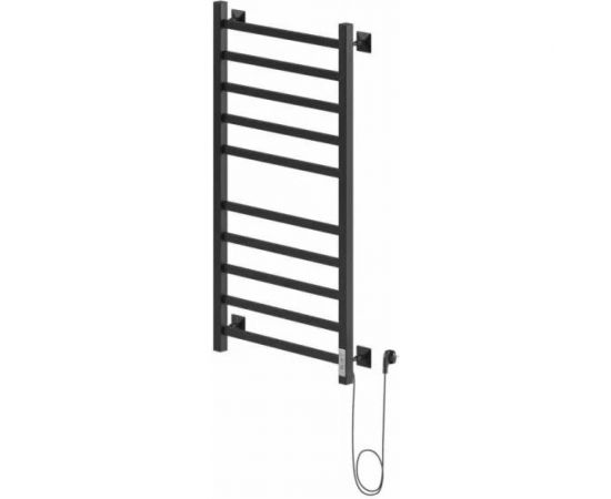 Электрический полотенцесушитель Ника кабельный STEP-2 100/50 RAL9005 черный матовый правый тэн STEP-2 100/50 черн мат прав – изображение 3