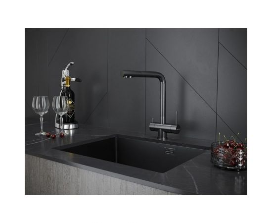 Смеситель для кухни под фильтр Paulmark SKALEN вороненая сталь Sk213020-GM – изображение 3