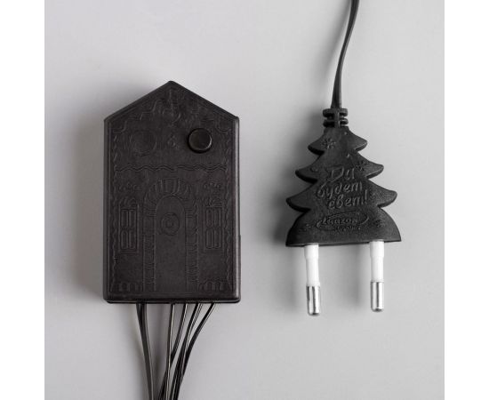 Гирлянда-нить Luazon ECO, IP20, 10 м, Н.Т. LED-100-220V, 8 режимов, красный 3556794 – изображение 3