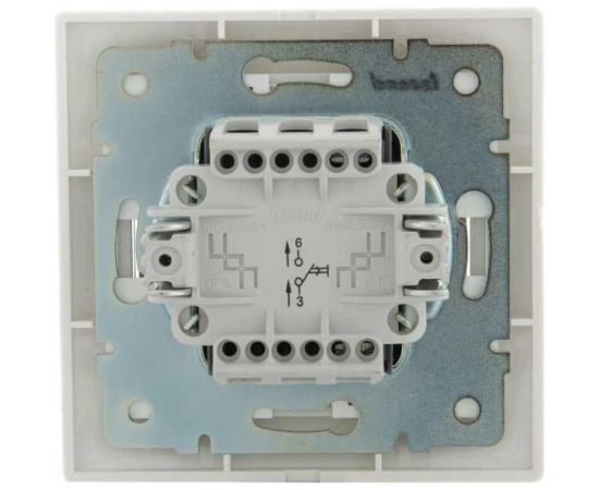 Кнопка звонка LEZARD MIRA белый с белой вставкой 701-0202-103 – изображение 3