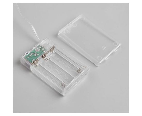 Нить Luazon ROSA IP20, 5 м, Н.С. LED1608-50-4.5V, АА*3, 2 режима, красный 5198311 – изображение 3