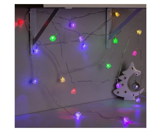 Нить Luazon DCR 5 м, с насадками Кубик тающий, IP20, Н.С. LED-20-220V, моргает, мульти 1080395 – изображение 4