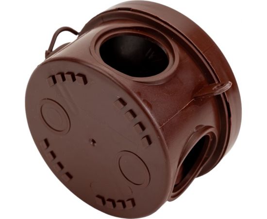 Распаячная коробка IEK км для о/п d=65x40мм ip54 4 вв. дуб UKO21-065-040-000-K24-54 – изображение 4