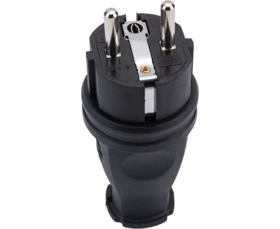 Разборная вилка General Lighting Systems GRV-P-16-R-G-B-IP44, 16А, круглая, с заземлением, черная, IP44, 1/20/200 470517 – изображение 4