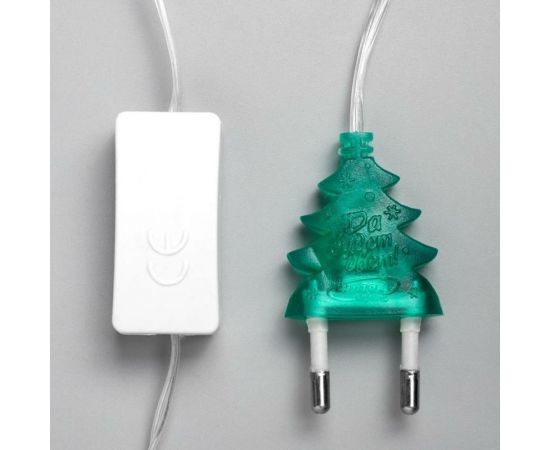 Нить Luazon DCR 5 м, с насадками Ежики Красные, IP20, Н.С. LED-30-220V, 8 режимов, красный 3590697 – изображение 5