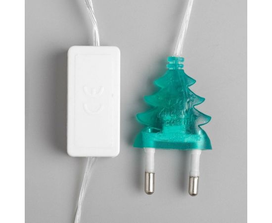 Нить Luazon DCR 5 м, с насадками Снежинки малые, IP20, Н.С. LED-20-220V, моргает, мульти 541525 – изображение 5