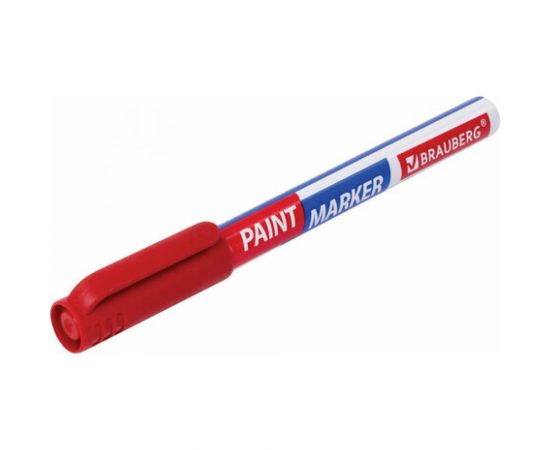 Лаковый маркер-краска BRAUBERG EXTRA paint marker 1 мм, красный, улучшенная нитро-основа, 151964 – изображение 5