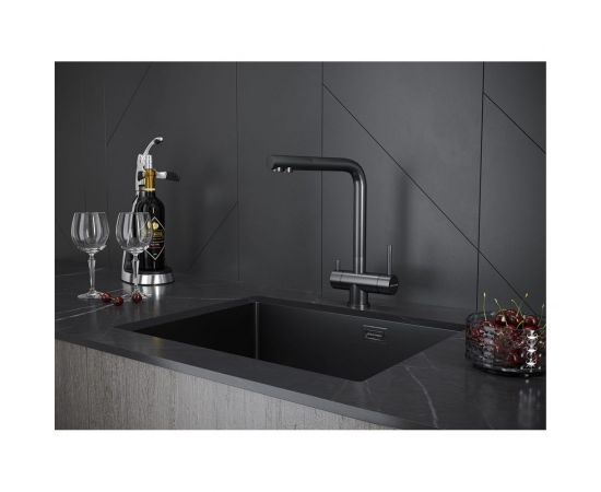 Смеситель для кухни под фильтр Paulmark SKALEN вороненая сталь Sk213020-GM – изображение 5