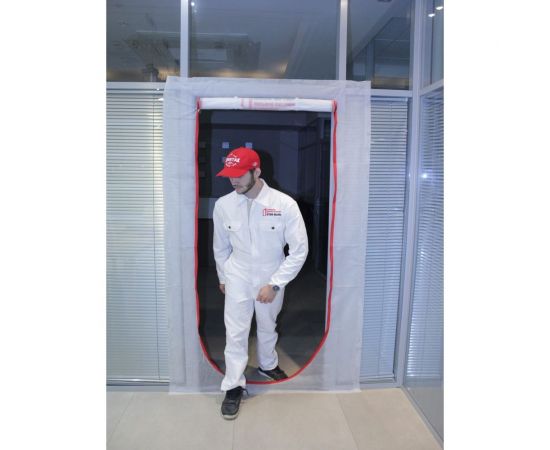 Временная пленочная дверь 100х220 см с молнией типа U вариант 2 СТОП-ПЫЛЬ 201804 – изображение 6