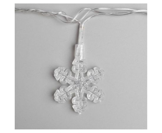 Нить Luazon DCR 5 м, с насадками Снежинка волшебство, IP20, Н.С. LED-20-220V, моргает, мульти 1080401 – изображение 6