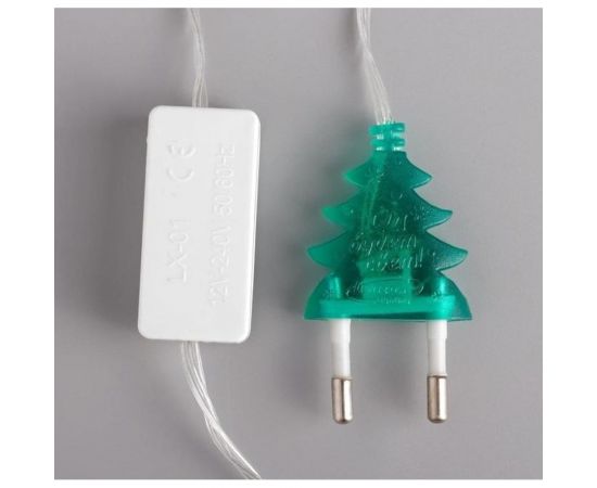 Нить Luazon DCR 5 м, с насадками Кубик тающий, IP20, Н.С. LED-20-220V, моргает, мульти 1080395 – изображение 7