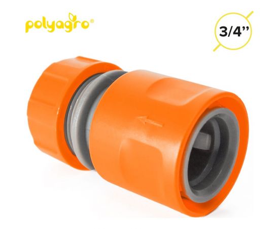 Соединитель для шланга 3/4" (быстросъемный с аквастопом) POLYAGRO 7575120 – изображение 8