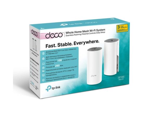 Домашняя mesh Wi-Fi система TP-Link DECO E4(2-PACK) – изображение 9