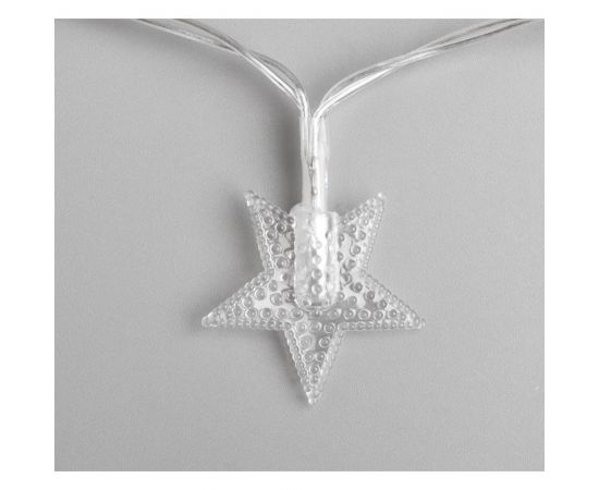 Нить Luazon DCR 3 м, с насадками Звезды, IP20, Н.С. LED-20-3.6V, АА*3 не в комплекте, мульти 806825 