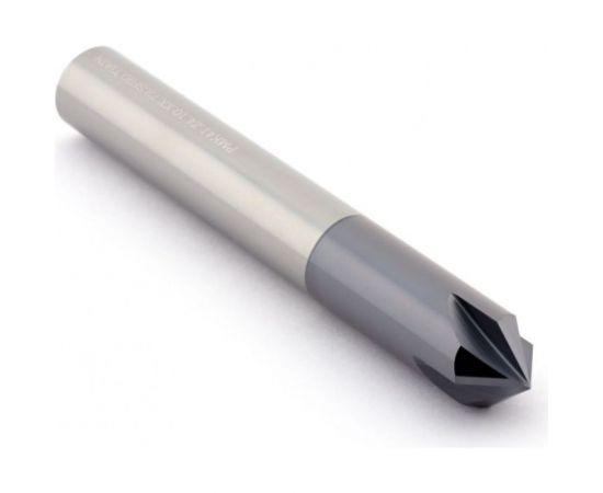 Фреза для снятия фасок твердосплавная по металлу 10х72 мм, хв-к 10 мм, Z4 CNCINS PMK41.z4.10.XX.72.SF90 TiAlN 