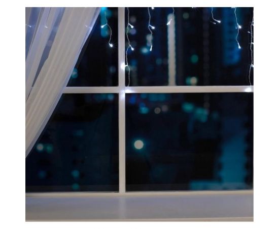 Бахрома Luazon ECO IP20, Ш3 м, В0.5 м, Н.С. LED-80-220V, 8 режимов, белый 3556845 