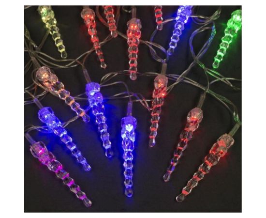 Гирлянда-нить Luazon DCR, 5 м, с насадками Сосулька тающая, IP20, Н.С. LED-20-220V, мигание, МУЛЬТИ 185512 