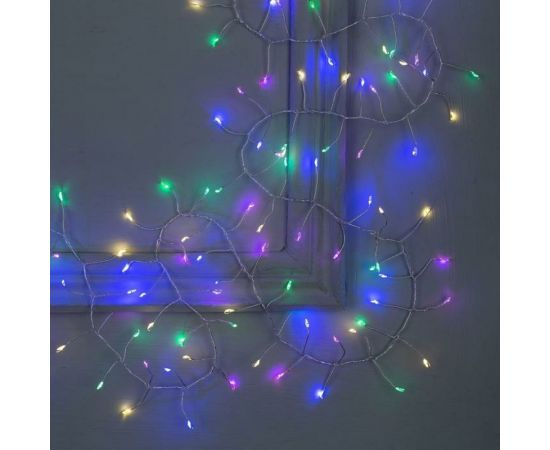 Гирлянда-нить Luazon ROSA Мишура, IP20, 10 м, Н.С. LED-200-12V, БП в комплекте, фиксинг, мультиколор 5198389 