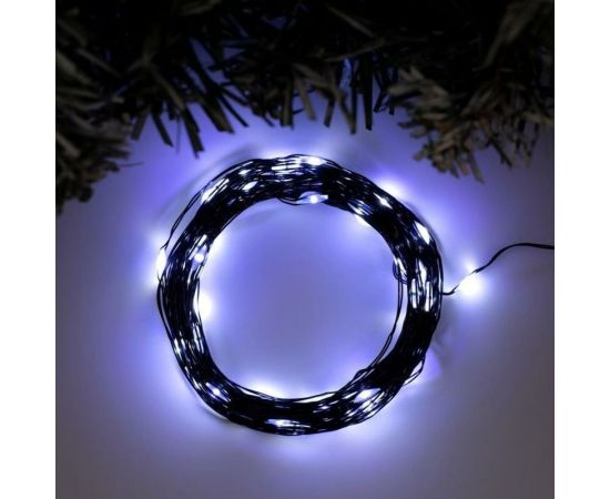 Гирлянда-нить Luazon ROSA, IP20, 10 м, Н.Ч. LED-100-12V, БП в комплекте, фиксинг, белый 5198366 