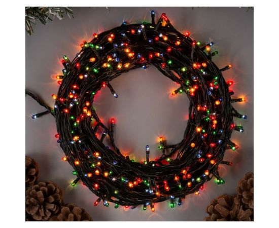 Гирлянда-нить Luazon ECO, IP20, 15 м, Н.Т. 400 ламп, 220V, 8 режимов, мультиколор 703309 